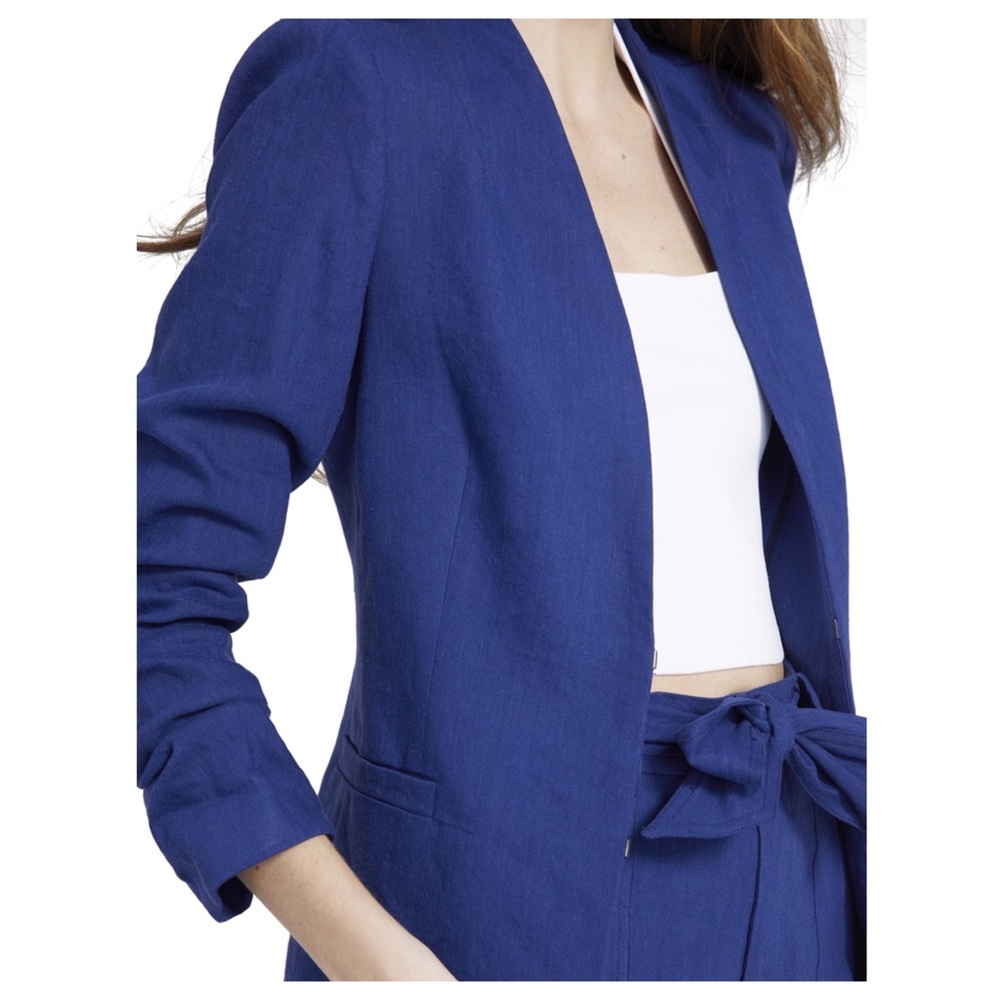 ALICE + OLIVIA Jerri Long Collarless Blazer - Picture 4 of 11
